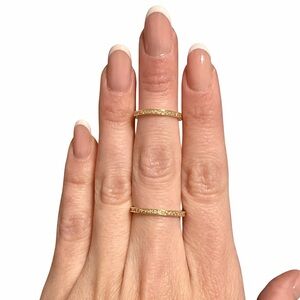 Henri Bendel Gold Double Band Ring